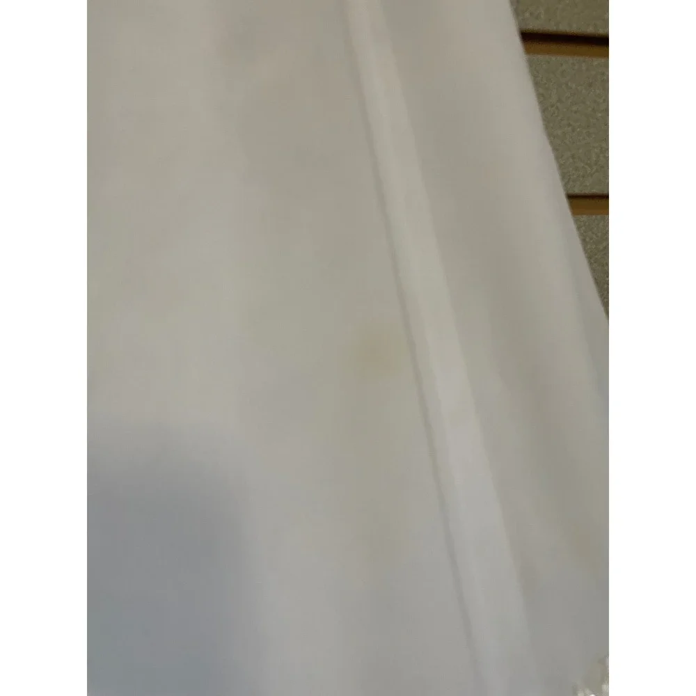David's Bridal White Flower Girl Dress Size 3 Beaded Formal‎ Party - Picture 2 of 8